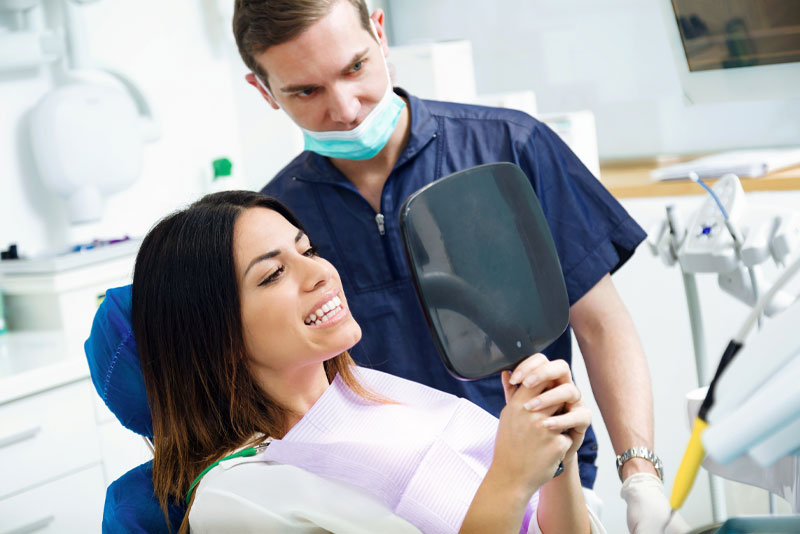 dental patient undergoing procedure